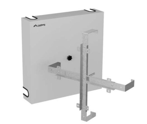 Lanberg Stelaż zapasu kabla 500x500 szary AK-3155-S