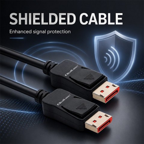 Qoltec Kabel DisplayPort M/M v2.1 | 54G | 1.5m