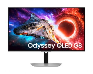 Samsung Monitor 32 cale Odyssey G80SH OLED 3840x2160 UHD 16:9 2xHDMI 1xDP 2xUSB 3.2 1xUSB-C 90W 0,03ms 240Hz HAS+PIV płaski 2Yd2d (LS32H
