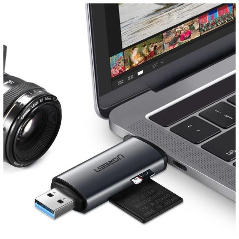 Ugreen Czytnik kart USB 3.0 + USB-C SD I microSD