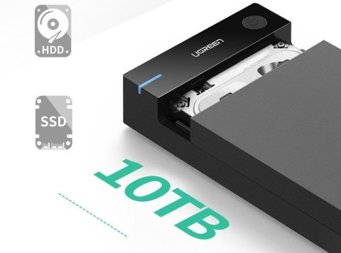 Ugreen Obudowa dysku 3,5 cala SATA USB 3.0 czarna