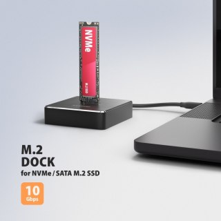 AXAGON ADSA-M2C11 Stacja dokująca USB-C 3.2 Gen 2 ALU - 1 x NVMe /SATA M.2 10Gbps