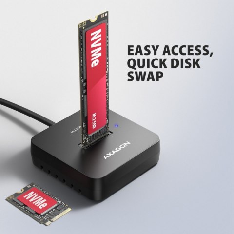 AXAGON ADSA-M2C11L Stacja dokująca USB-C 3.2 Gen 2 - 1 x NVMe M.2 10Gbps