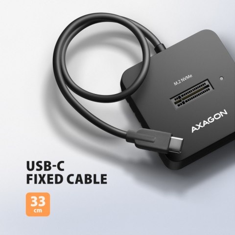 AXAGON ADSA-M2C11L Stacja dokująca USB-C 3.2 Gen 2 - 1 x NVMe M.2 10Gbps