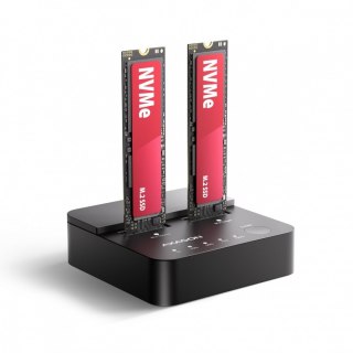AXAGON ADSA-M2C22L Stacja dokująca USB-C 3.2 Gen2x2 - 2 x NVMe M.2 20Gbps