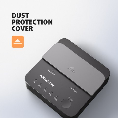 AXAGON ADSA-M2C22L Stacja dokująca USB-C 3.2 Gen2x2 - 2 x NVMe M.2 20Gbps