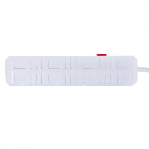 Maclean Listwa zasilająca MCE393 W 4 gniazdka, 3xUSB, 110-240V AC 50/60Hz. 2.1A max 2500W, 3m biała