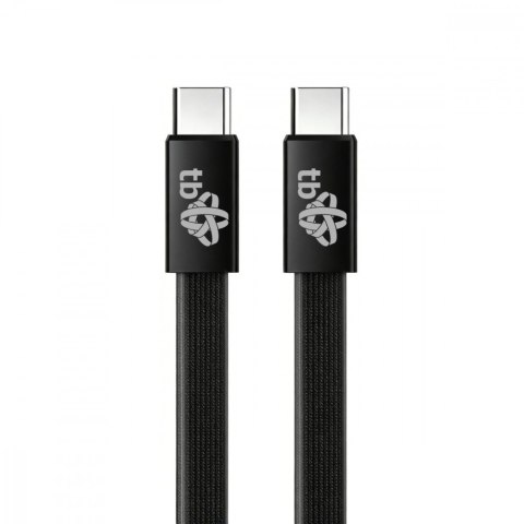 TB Kabel USB C - USB C 1m płaski czarny