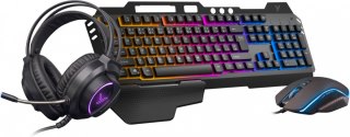 YENKEE Zestaw Gaiming INFERNO YGS 01 3w1 klawiatura, mysz, słuchawki
