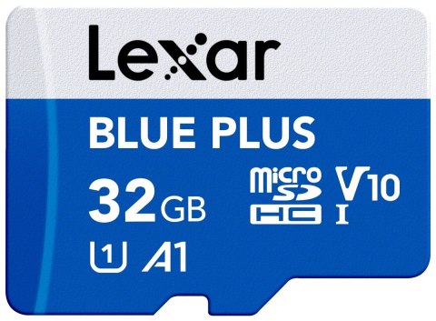 Lexar Karta pamięci microSDHC 32GB C10 A1 U3 V10 100MB/s Blue Plus